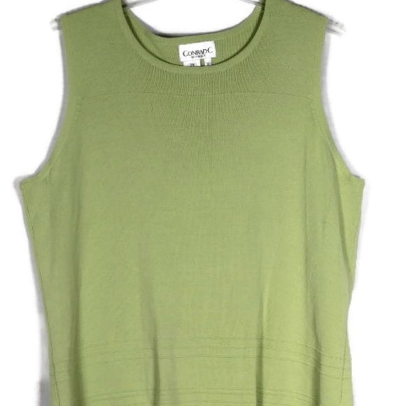 Conrad C Green Women's Stretch Sleeveless Blouse Top Pullover Size 2X 010 - Picture 1 of 4